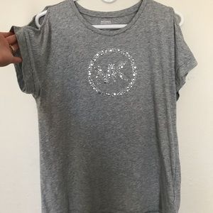 MK Peek-a-boo Sleeve T-shirt